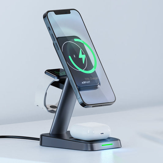 Fast Wireless Charger Desktop Holder E3 3-in-1