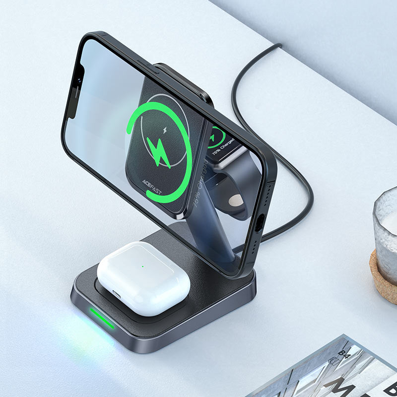 Fast Wireless Charger Desktop Holder E3 3-in-1