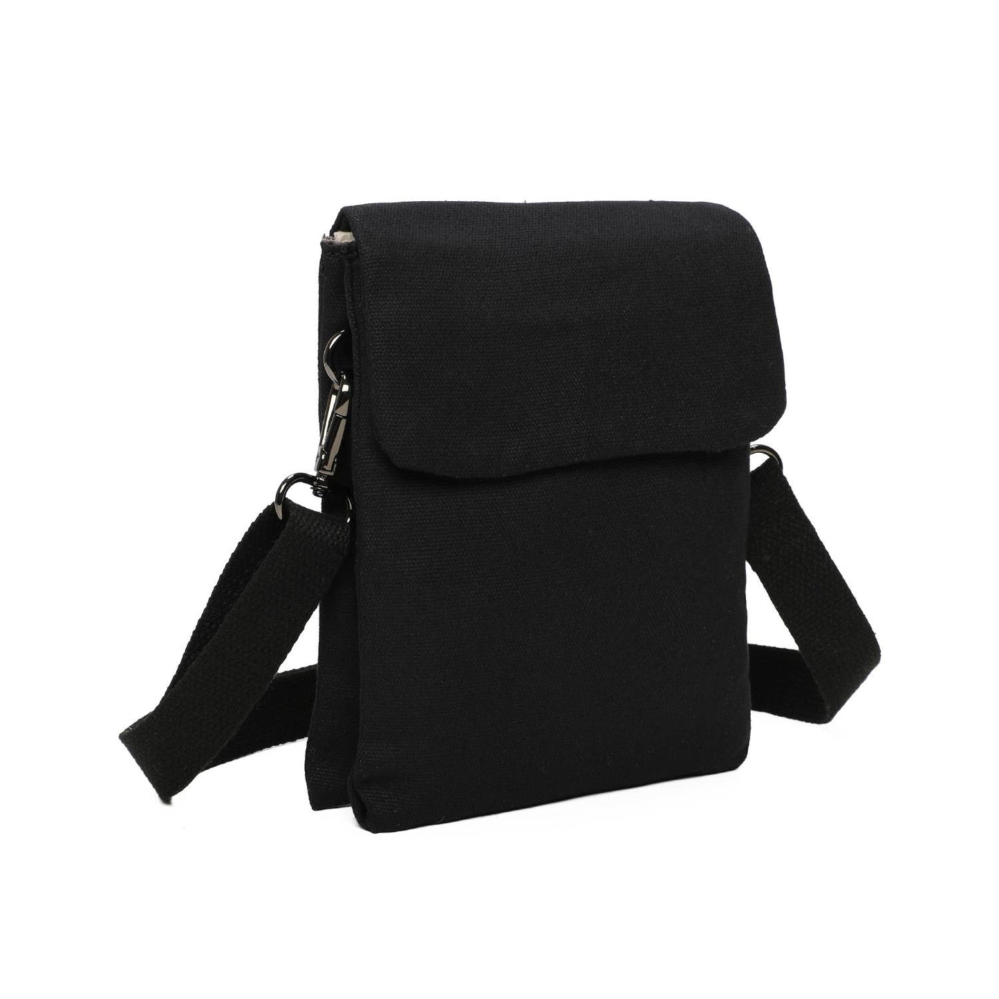 Stofftaschen 2 Fächer: Schwarz