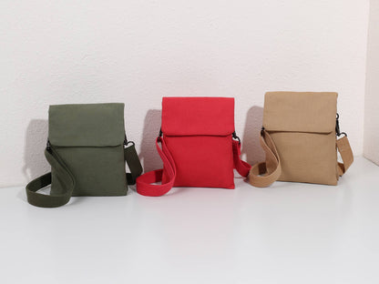 Stofftaschen 2 Fächer: Khaki