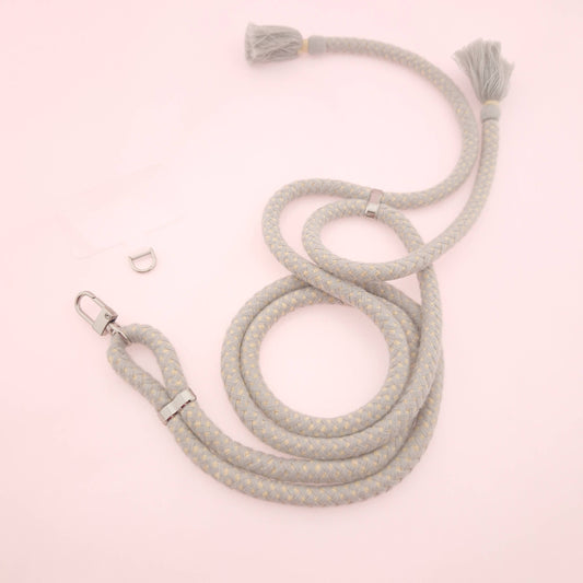 Universal Handykette BOHO One mit Patch - PORTOFINO + Silber