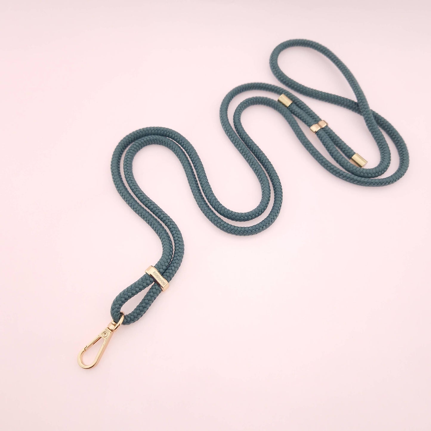 Universal Handykette One mit Patch - Farbe: 01 Steel / Gold