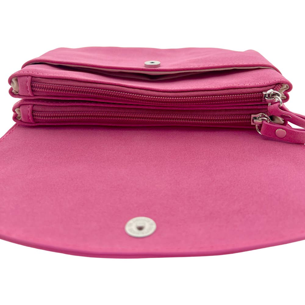 Elisa Umhängetasche Croco Pink