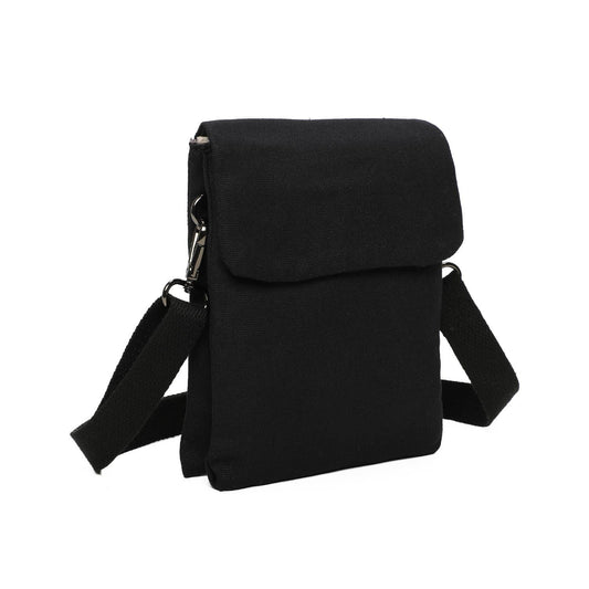 Stofftaschen 2 Fächer: Schwarz