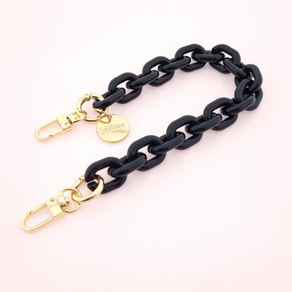 Acryl Handy Strap Pop-Art PURE BLACK Silber